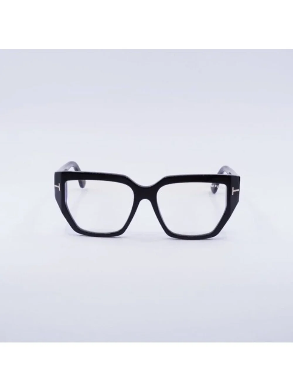 Tom Ford FT5951-B 001 Eyeglasses Black 54mm Square Frame, Blue Light Block